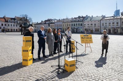 zdjęcie z konferencji prasowej " Rzeszowski Budżet Obywatelski", fot. Grzegorz Bukała, Urząd Miasta Rzeszowa